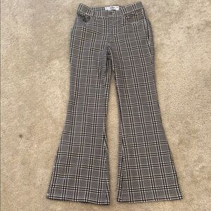 Hollister Monochrome Checkered Flare Pants